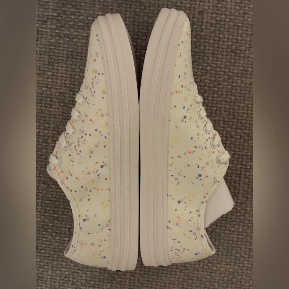 Keds Breezie Confetti Canvas Sneakers White Multi 9 Women New in Box WF65867 - Picture 12 of 16
